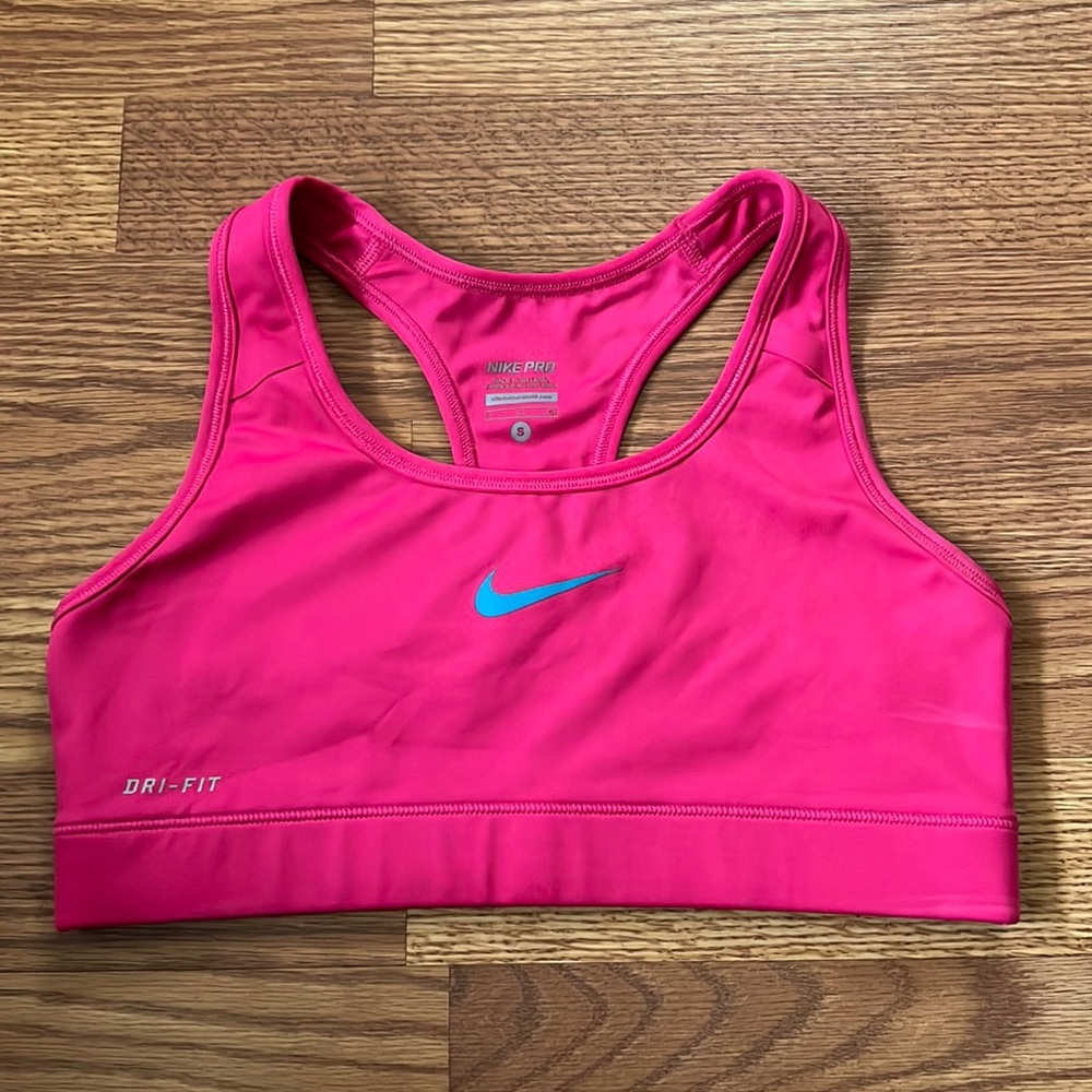 Magenta Nike Pro Dri-Fit Sports Bra